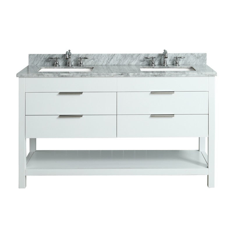 Virta 60 Inch Breeze Floor Mount Double Sink Vanity