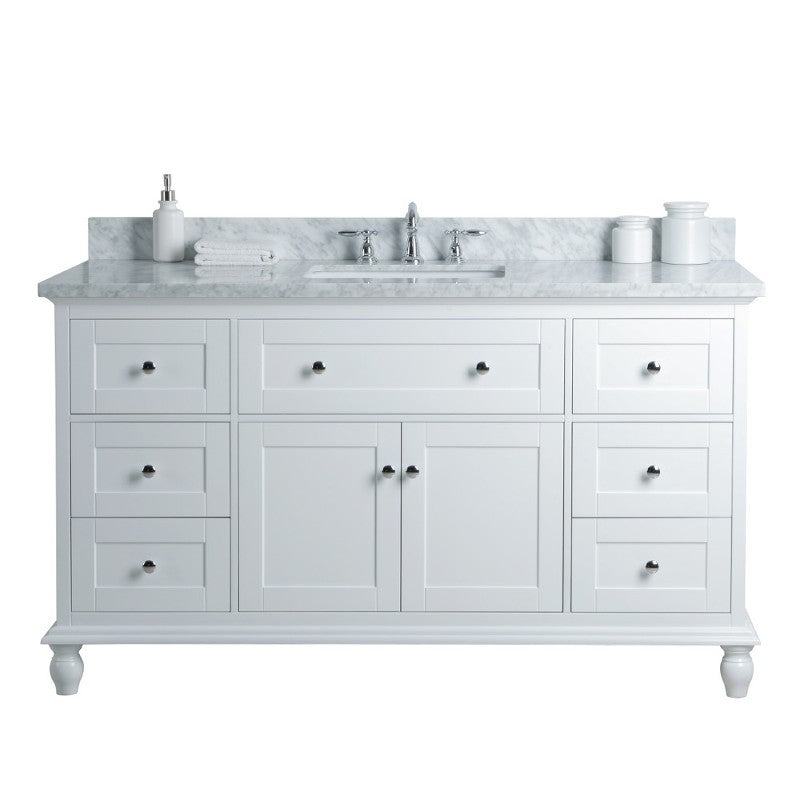 Virta 60 Inch Yasmine Floor Mount Single Sink Vanity