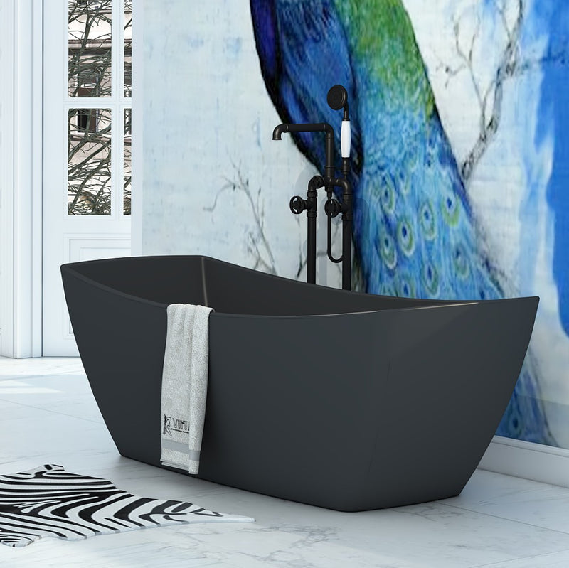 Virta Venice Freestanding Acrylic 63" Bathtub