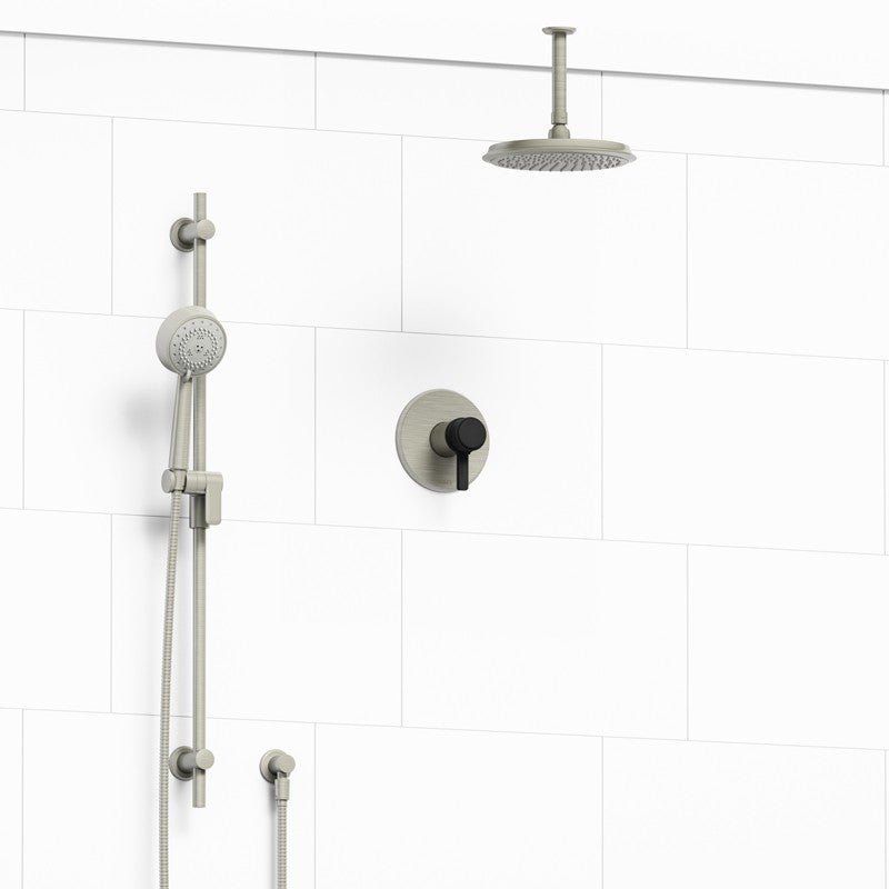 Riobel Momenti KIT323MMRDJ Type T/P 1/2 inch coaxial 2-way system with hand shower and shower head