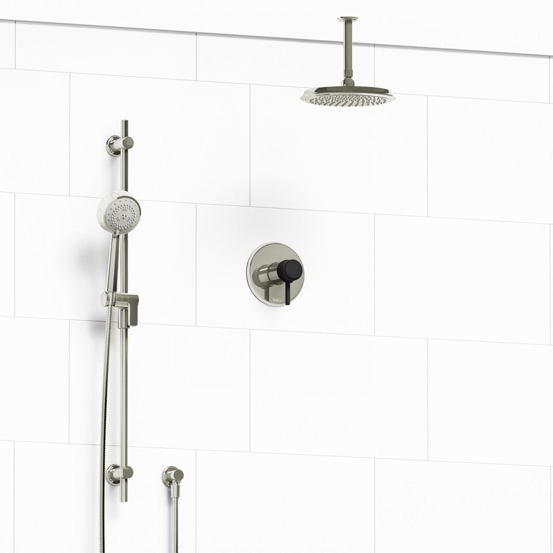 Riobel Momenti KIT323MMRDL Type T/P 1/2 inch coaxial 2-way system with hand shower and shower head
