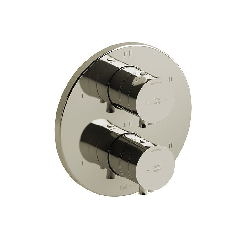Riobel Edge TEDTM46 4-way Type TP thermostaticpressure balance coaxial valve trim (Without Rough-in)