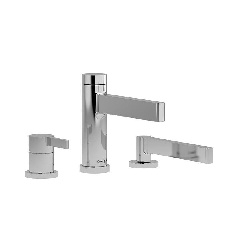 Riobel Paradox TPX10 3-piece deck-mount tub filler with hand shower trim (Without Rough-in)
