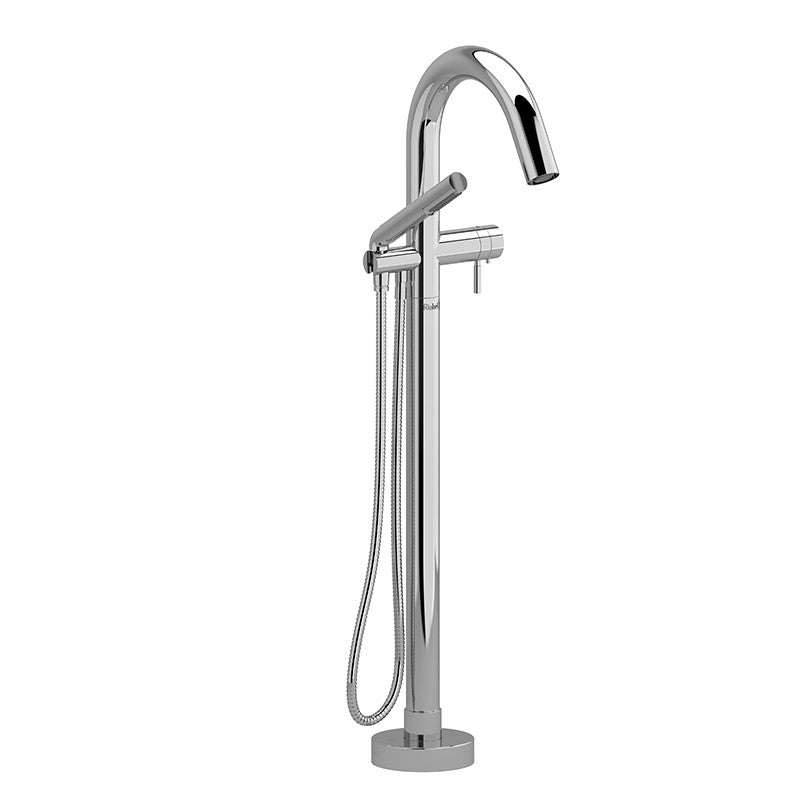 Riobel Riu TRU39 2-way Type T thermostatic coaxial floor-mount tub filler with hand shower (Without Rough-in)