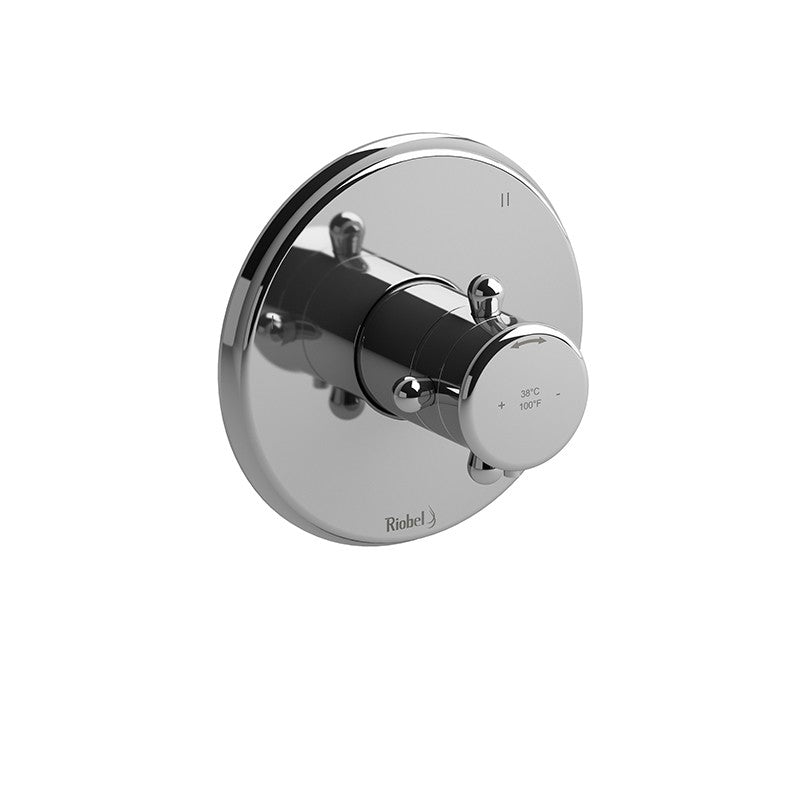Riobel TRT47 3-way no share Type T/P coaxial valve trim (Without Rough-in)