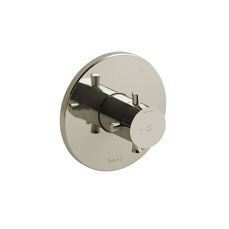 Riobel Edge TEDTM45 3-way Type TP thermostaticpressure balance coaxial valve trim (Without Rough-in)