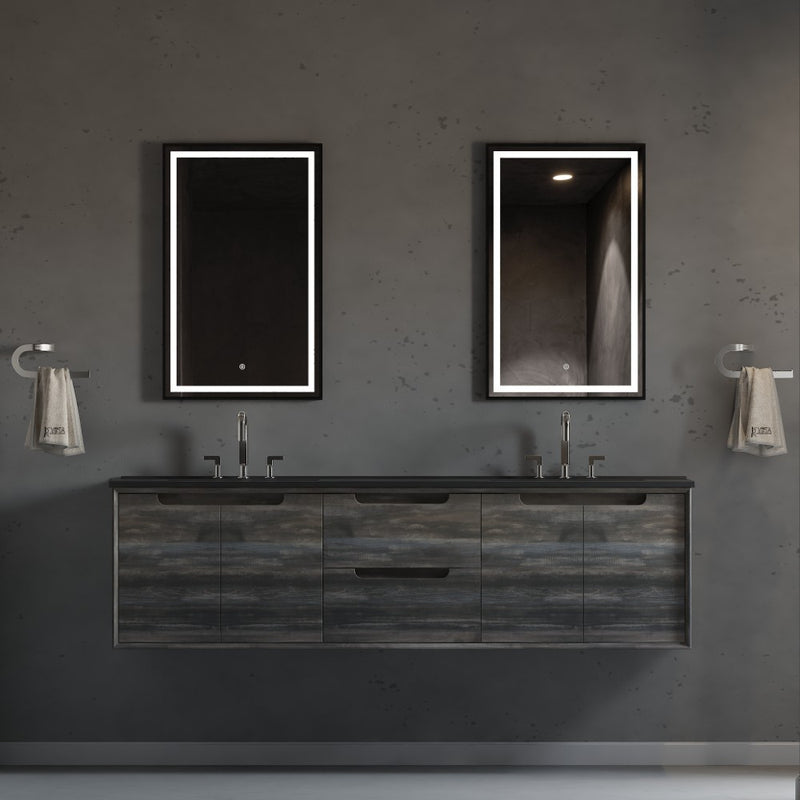Virta 72 Inch Ashley Wall Hung Double Sink Vanity