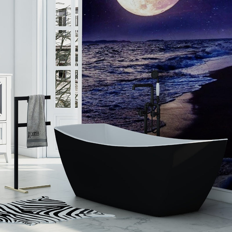 Virta Venice Freestanding Acrylic 63" Bathtub