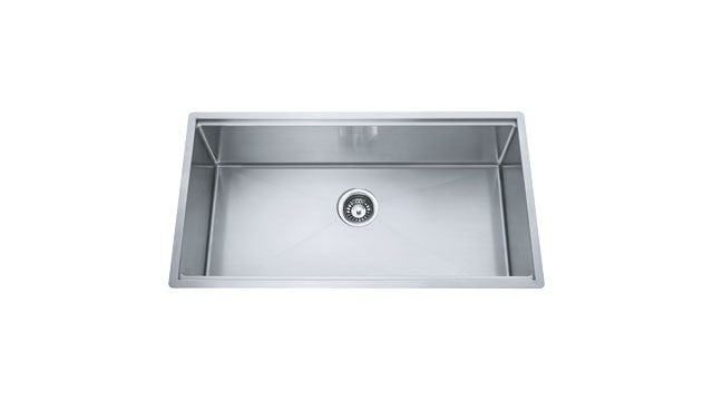 Franke PSX110-33 Sink - Undermount Single Professional 16 gauge with bottom grid board cut mats and colander