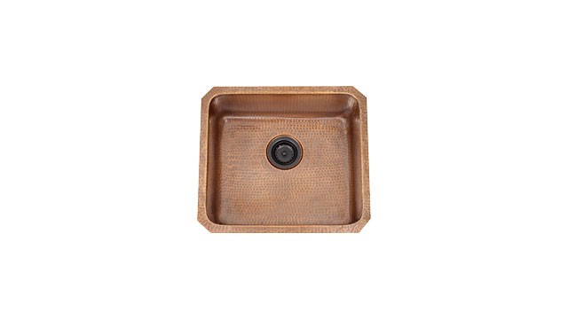 Franke DEJ110-18 16 ga copper single bowl undermount sink