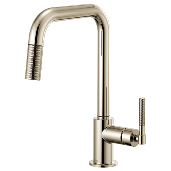 BRIZO LITZE 63053LF SQUARE SPOUT PULL-DOWN KNURLED HANDLE