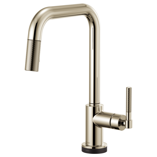 BRIZO LITZE 64053LF SQUARE SPOUT PULL-DOWN WITH SMARTTOUCH KNURLED HANDLE