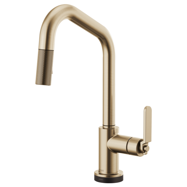 BRIZO LITZE 64064LF ANGLED SPOUT PULL-DOWN WITH SMARTTOUCH INDUSTRIAL HANDLE