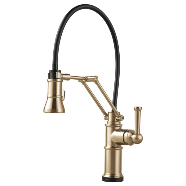 BRIZO ARTESSO 64225LF SINGLE HANDLE ARTICULATING ARM KITCHEN FAUCET WITH SMARTTOUC