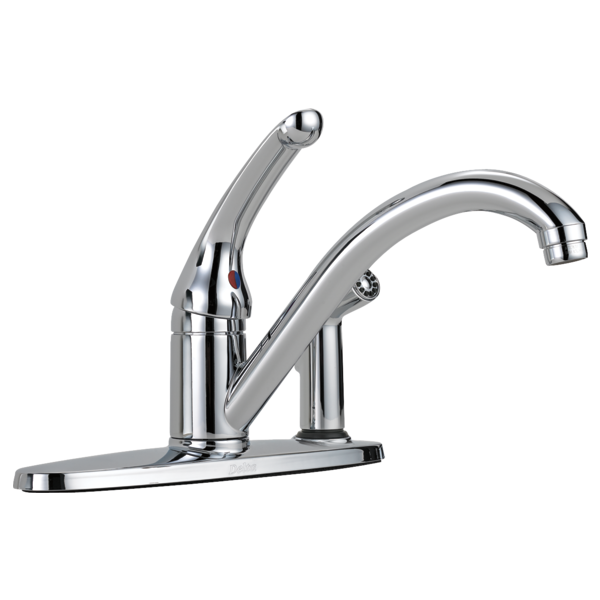 DELTA CLASSIC 336-DST SINGLE HANDLE KITCHEN FAUCET- W/SPRAYER