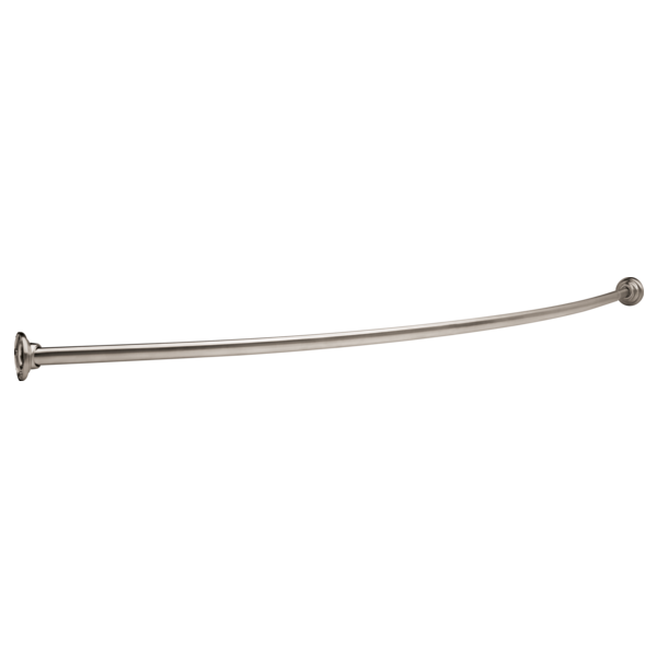 DELTA  42205 SHOWER ROD W/ BRACKETS 6" BOW 1" X 5'
