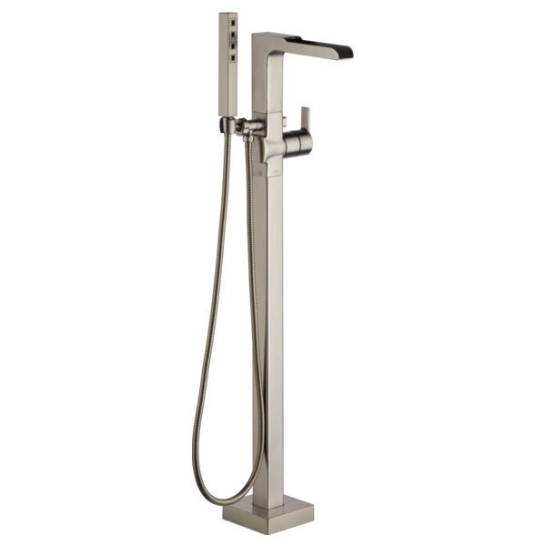 DELTA ARA T4768-FL FLOOR MOUNT TUB FILLER WITH HANDSHOWER
