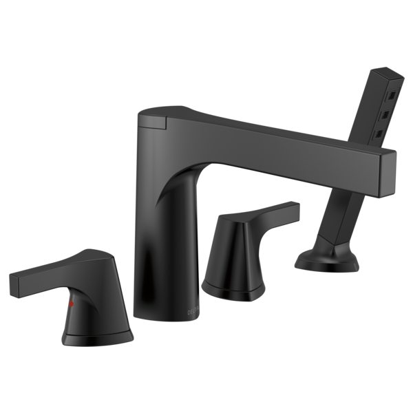 DELTA ZURA T4774 4-HOLE ROMAN TUB WITH HANDSHOWER TRIM