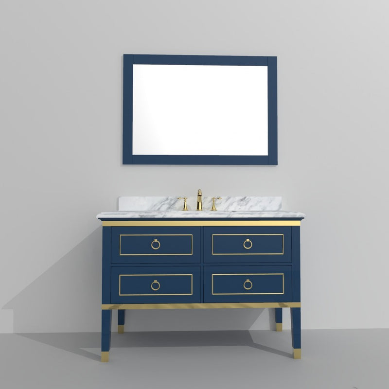 Virta 48 Inch Bluestar Floor Mount Single Sink Vanity