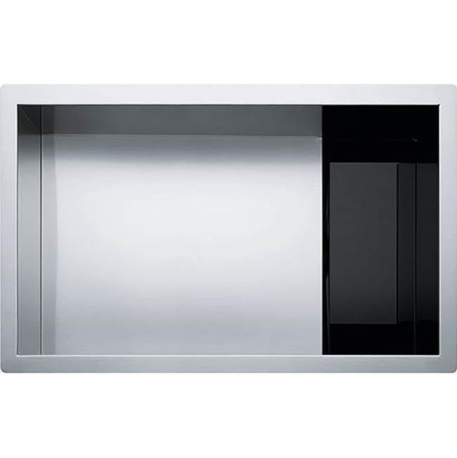 Franke CLV110-28 CRYSTAL UNDERMOUNT SINK 16G SS SGL 33 CAB -STAINLESS STEEL