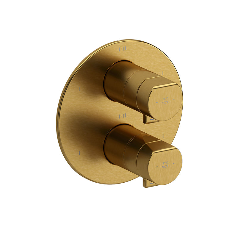Riobel Parabola TPB46 4-way Type T/P thermostatic/pressure balance coaxial valve trim (Without Rough-in)