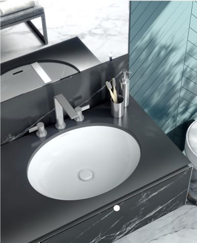 Victoria + Albert UB-KAA-60 Kaali 60 Undermount Oval Lavatory Sink