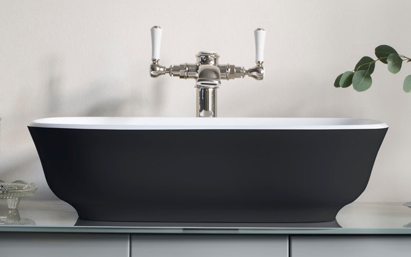 Victoria + Albert VB-AMT-60 Amiata 60 Rounded Rectangle Vessel Lavatory Sink
