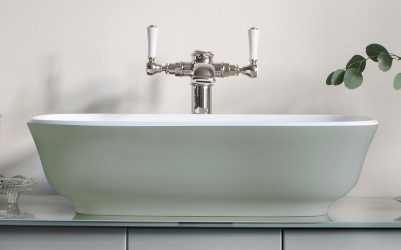 Victoria + Albert VB-AMT-60 Amiata 60 Rounded Rectangle Vessel Lavatory Sink