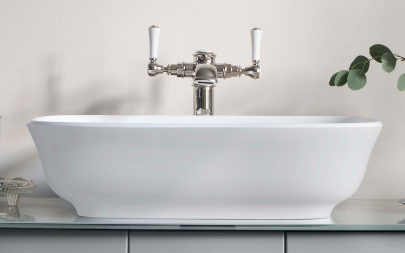 Victoria + Albert VB-AMT-60 Amiata 60 Rounded Rectangle Vessel Lavatory Sink