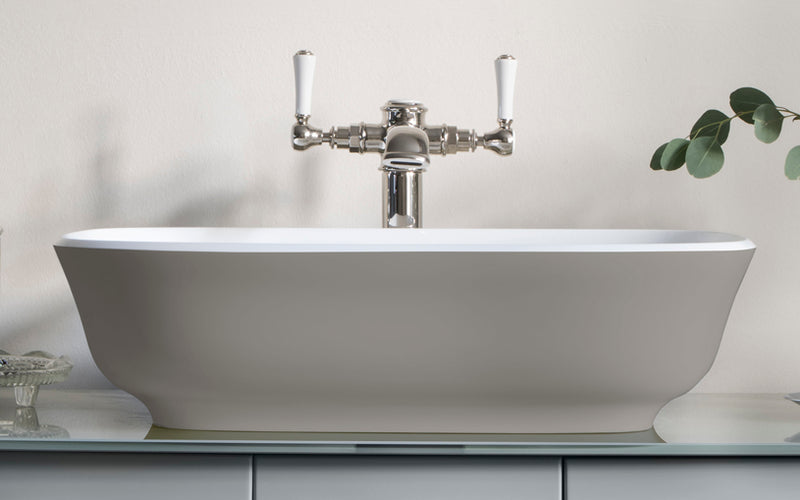 Victoria + Albert VB-AMT-60 Amiata 60 Rounded Rectangle Vessel Lavatory Sink