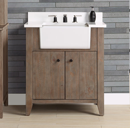 Fairmont Designs River View 30" Farmhouse Vanity - Coffee Bean