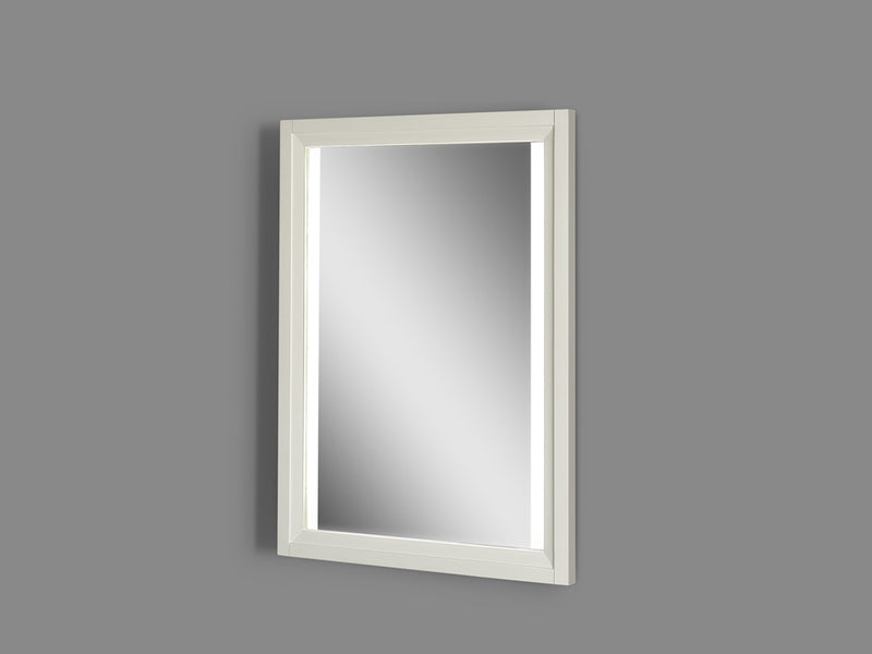 Fairmont Designs Studio One 25" Wood Frame LED Mirror - Glossy White