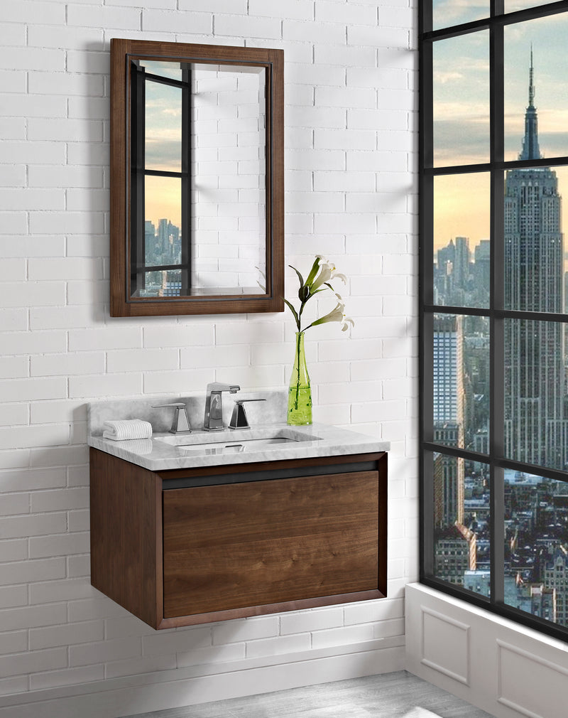 Fairmont Designs M4 30" Wall Mount Vanity - Natural Walnut