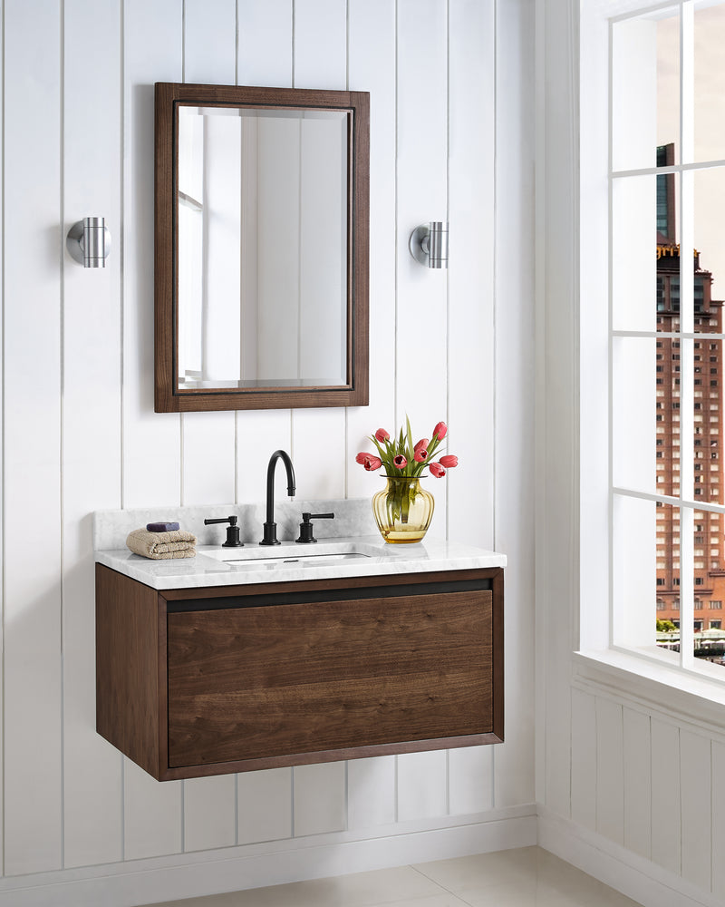 Fairmont Designs M4 36" Wall Mount Vanity - Natural Walnut