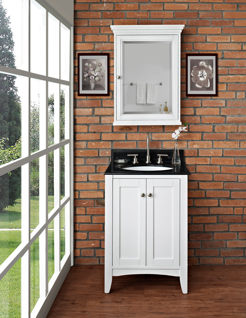 Fairmont Designs Shaker Americana 24" Vanity - Polar White