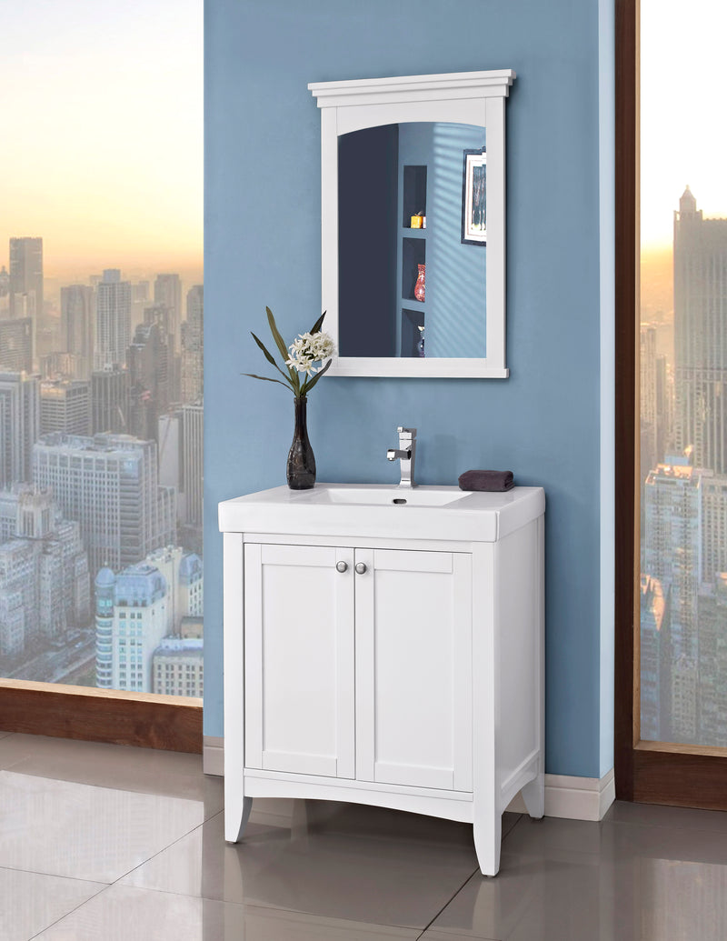 Fairmont Designs Shaker Americana 30x18" Vanity - Polar White