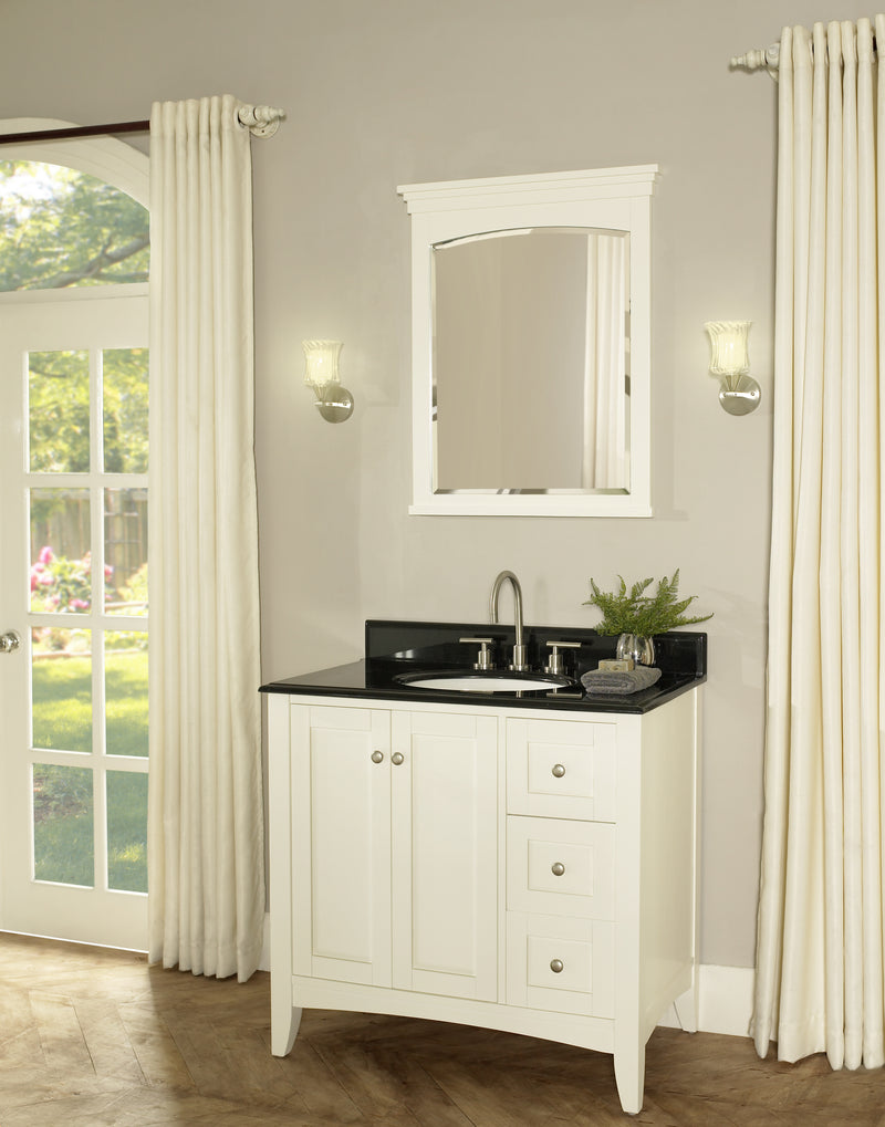 Fairmont Designs Shaker Americana 36" Vanity Drawer-right - Polar White