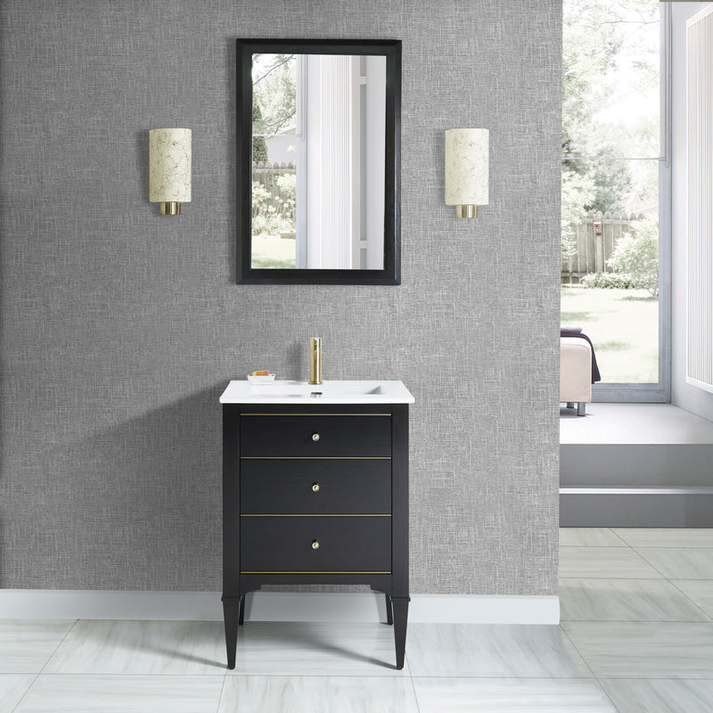Fairmont Designs Charlottesville w/Brass 24" Vanity - Vintage Black