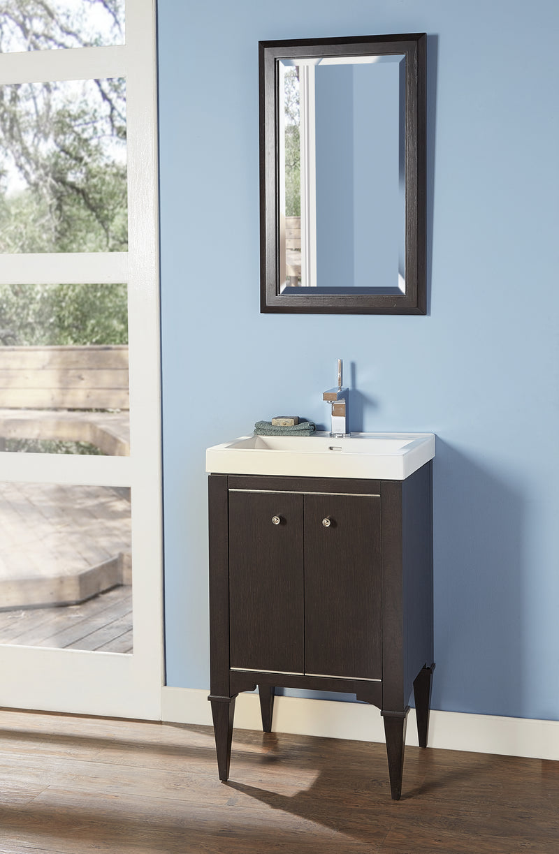 Fairmont Designs Charlottesville w/Nickel 21x18" Vanity - Door - Vintage Black