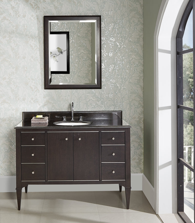 Fairmont Designs Charlottesville w/Nickel 48" Vanity - Door - Vintage Black