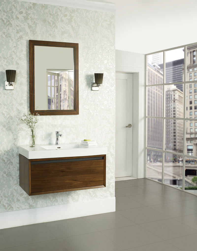 Fairmont Designs M4 36x18" Wall Mount Vanity - Natural Walnut