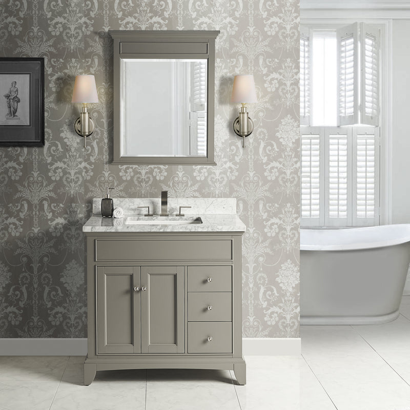 Fairmont Designs Smithfield 36" Vanity Drawer-right - Medium Gray