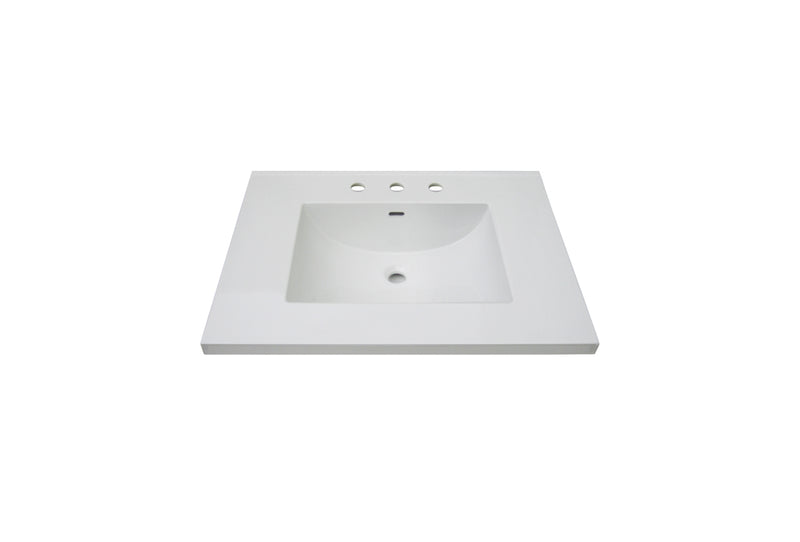 Fairmont Designs 3cm (1-1/4") 31" Tops White Ceramic Vanity Sink Top with Integral Bowl - Single