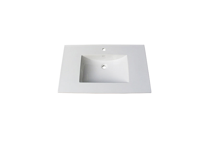 Fairmont Designs (11/16")  37" Tops White Ceramic Vanity Sink Top with Integral Bowl - Single