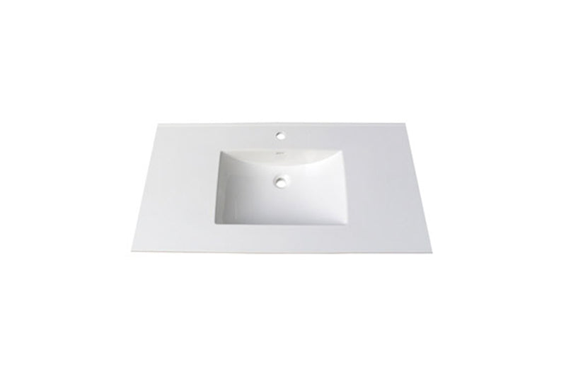 Fairmont Designs (11/16")  43" Tops White Ceramic Vanity Sink Top with Integral Bowl - Single