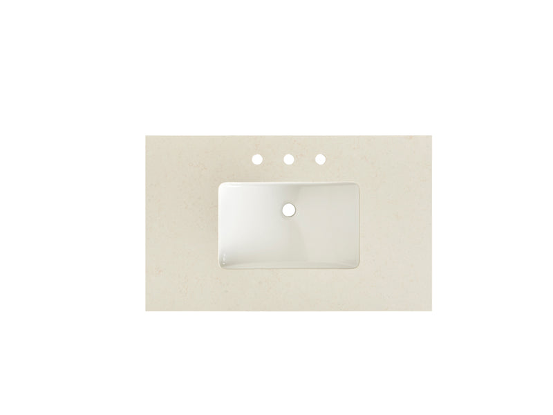 Fairmont Designs 2cm (3/4") 37" Quartz Top Ease Edge - Single