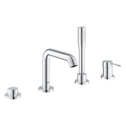 Grohe 19578 Essence New 4-Hole Single-Handle Deck Mount Roman Tub Faucet with 6.6 L/min - 1.75 GPM Hand Shower