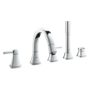 Grohe 19919 Grandera 5-Hole 2-Handle Deck Mount Roman Tub Faucet with 6.6 L/min - 1.75 GPM Hand Shower