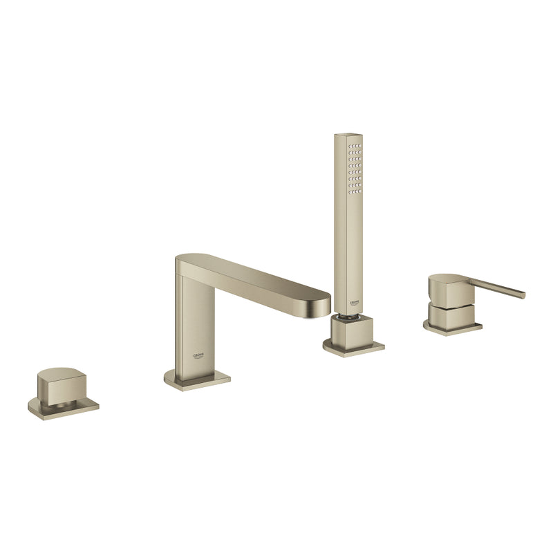 Grohe 29307 Plus 4-Hole Single-Handle Deck Mount Roman Tub Faucet with 6.6 L/min - 1.75 GPM Hand Shower