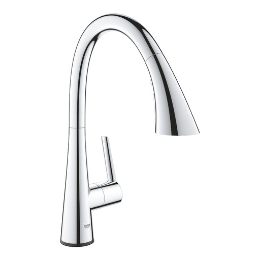 Grohe 30205 Grohe Zedra Single-Handle Pull Down Kitchen Faucet Triple Spray 6.6 L/min - 1.75 GPM with Touch Technology
